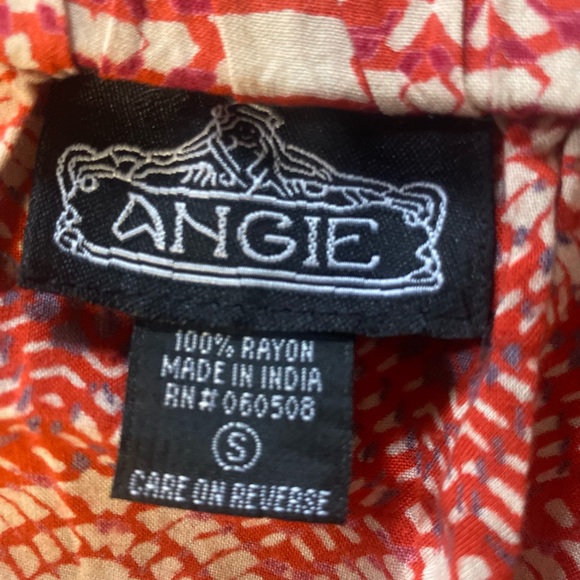 Angie Red & Cream Short Romper - Picture 3 of 3